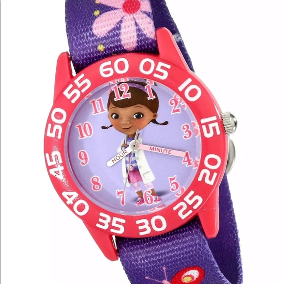 Disney Other - Disney  Doc McStuffins Analog Quartz Purple Watch